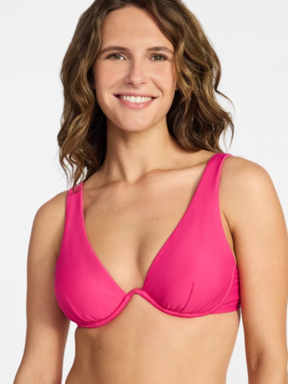 NEW Time and Tru Women's Underwire Small (4/6) Pink Bikini Top